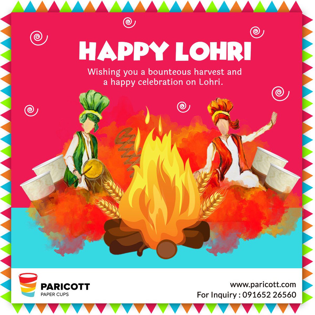 ParicottIndia's tweet photo. May this Lohri bring opportunities your way, to explore every joy of life, turning all your dreams into reality and all your efforts into great achievements. https://t.co/svJfYSptdI