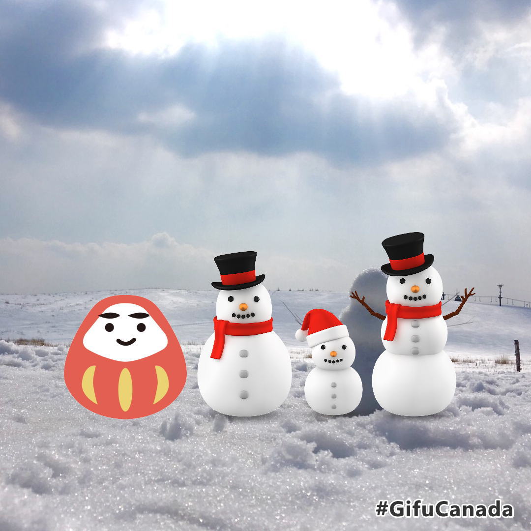 カナダ豆知識：雪だるま 日本で当たり前のように作っている二段の