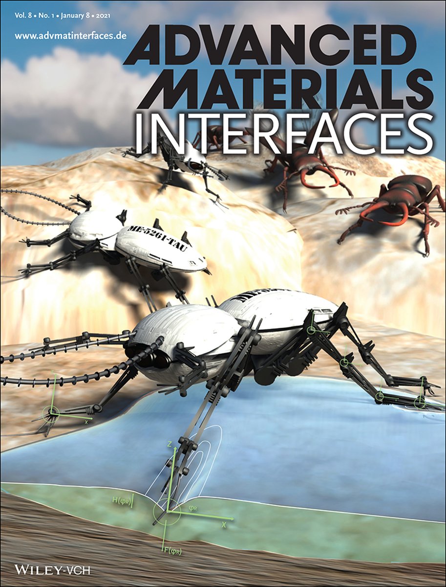 JolkePerelaer's tweet image. #Biomimetics: interface phenomena from nature as inspiration for #softrobotics. Bat‐El Pinchasik from Tel Aviv University, Israel, reviews the usage of interfacial phenomena to propel and perform locomotion. Read more in Advanced Materials #Interfaces:

doi.org/10.1002/admi.2…