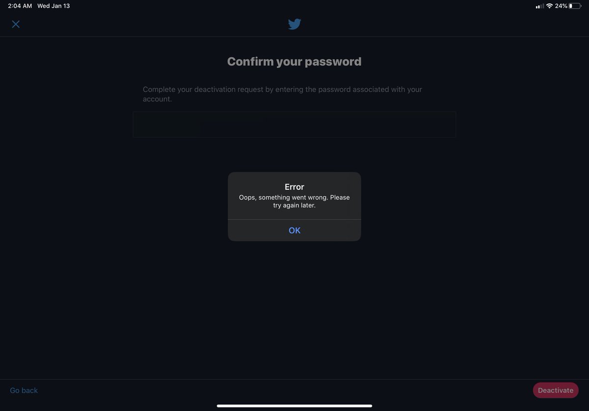 BadMoFoInYoFace's tweet photo. @jack twitter wont let me disable my account?? https://t.co/DSvq9g44IL