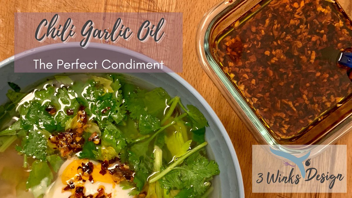 3winksdesign's tweet photo. Chili garlic oil is the perfect condiment. Find out why and how to make it on the blog today.

https://t.co/kLEux1XTeO https://t.co/Lx61N7ovki