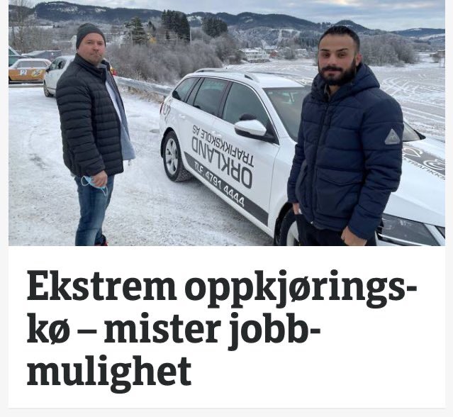 Kan noen please forklare meg hvorfor navnet på trafikkskolen står opp ned og baklengs (mens telefonnummeret står riktig vei) før det klikker for meg?
