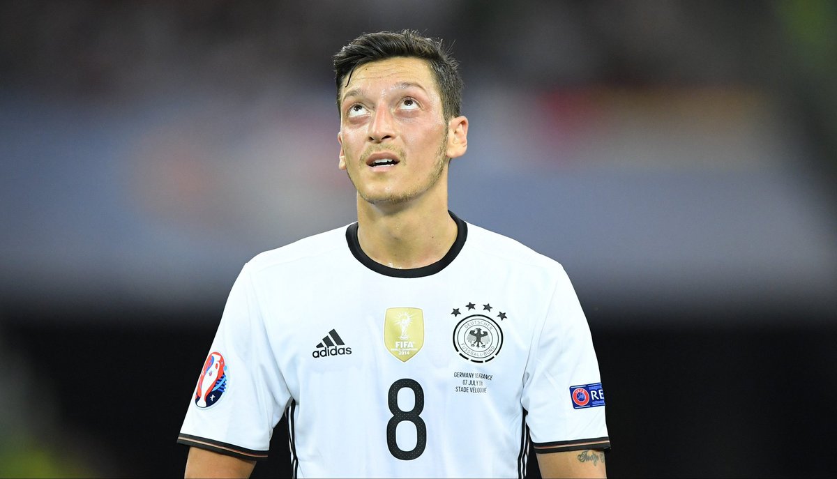 While playing every minute of every game for Joachim Low's side, Özil was voted as Germany's best player of the competition.Becoming the only german player to score in all of the last 4 major tournaments (WC 2010 and 2014, Euro 2012 and 2016).