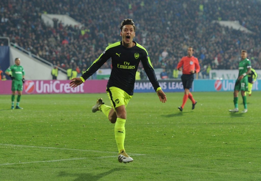 Özil missed Arsenal's opening for the 16/17 season due to his participation in the Euro 2016.In november he scored the best goal in his career and one of the best in the CL.An outstanding individual effort, a perfectly timed run, a genius touch and coldness in front of goal.