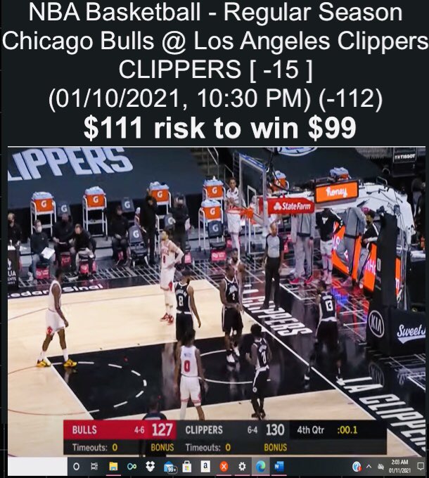 🏀clippers -15 vs bulls ❌
🏀iowa -12.5 vs minnesota ✅
🏀fresno state -14 vs san jose state ✅ https://t.co/qDyJ11PrBQ