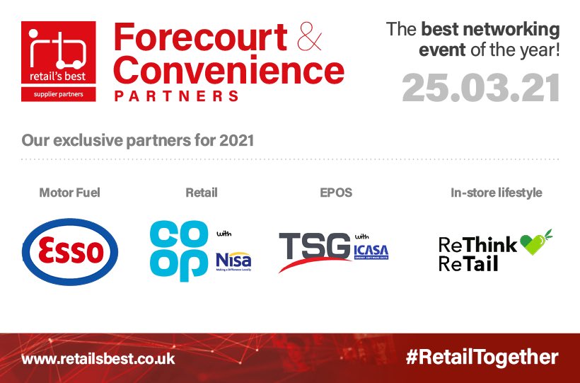 RetailsBest's tweet photo. We’re delighted to announce our partners for the first Retail’s Best Virtual Networking Event!  Register your interest to attend at https://t.co/2GmWfkcpj3  
@Esso_GB @coopuk @CoopFranchise @NisaRetail @first4retail @TSG_SERVICES @rethinkcbduk #RetailTogether https://t.co/7H4LCYZPO0