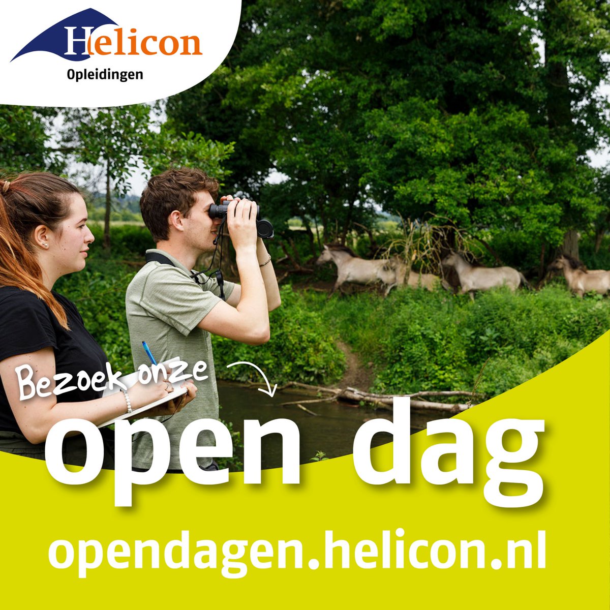 Komende zaterdag (16 januari) is onze online open dag! Zoek je nog de juiste mbo-opleiding? Kruip zaterdag achter je laptop en ontdek vanaf je bank of één van onze opleidingen bij je past. Meer info &amp; aanmelden: tinyurl.com/opendaghelicon #mbo #opendag #arnhem #velp #ookdatishelicon