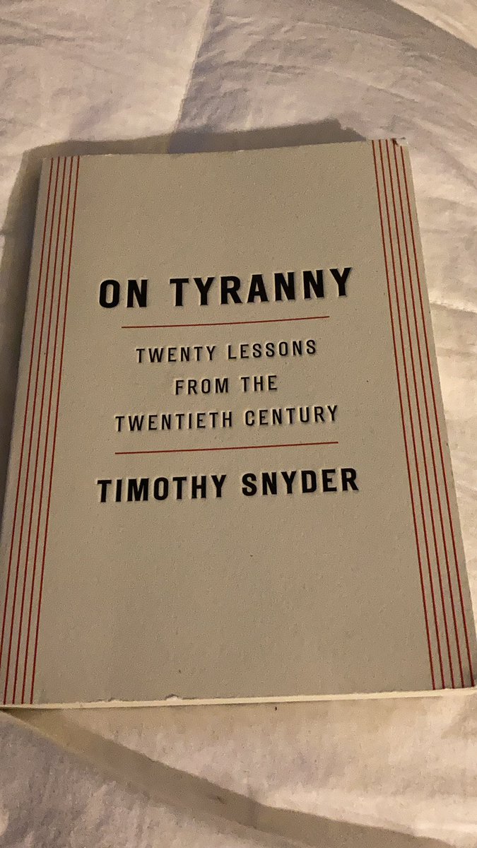 JaniceForAlaska's tweet image. #BedtimeReading #OnTyranny #PracticeDemocracy