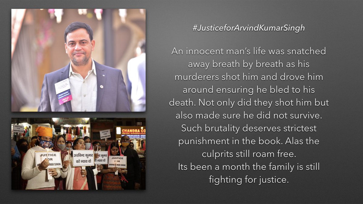 rbansal9255's tweet image. One of my fellow Bitsian&apos;s father - Arvind Kr. Singh was brutally murdered by Dhananjay Singh from Dhanbad. The culprits are still on run and the grieving family awaits your attention and justice. Please help us 🙏
#JusticeForArvindKumarSingh 
youtube.com/watch?v=tMThGr…