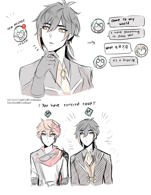 so my genshin friend recently got their first five star.....now my zhongli is a husband and father
#GenshinImpact #zhongli #childe #qiqi 