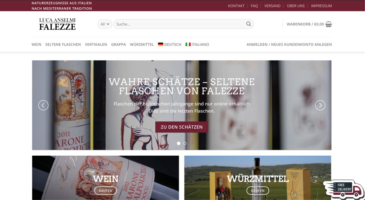Falezze's tweet photo. Liebe Freunde, wir freuen uns Euch mitzuteilen, dass unser Web-Shop online ist. Unsere Produkte, Kunstobjekte sowie Weine älterer Jahrgänge können ab sofort unter https://t.co/fFp8gjwO6a online bestellt werden, ab 149,00 €  sogar portofrei. https://t.co/uKGMS204xF
