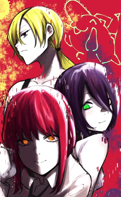 チェンソーマンの好きピを描きました🥰
#チェンソーマン 
