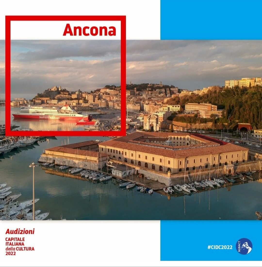L'audizione per raccontare il progetto di Ancona 2022 - Capitale Italiana della Cultura sarà il 14 gennaio alle ore 9:30.
La scaletta è ricca di interventi. Seguite l'evento in diretta sul canale youtube del MiBACT: https.//www.youtube.com/user/MiBACT
Incrociamo le dita!