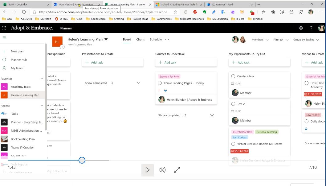 Ignatia's tweet photo. @ActivateLearn quick note on the great #msteams sessions that John from @AdoptAndEmbrace gave to @InnoEnergyEU teachers &amp; managers. It really gave us great insights &amp; highlighting challenges within our company. Interesting note: watching Ur Excel to Planner video :) Thx! https://t.co/QRxX2LttTP