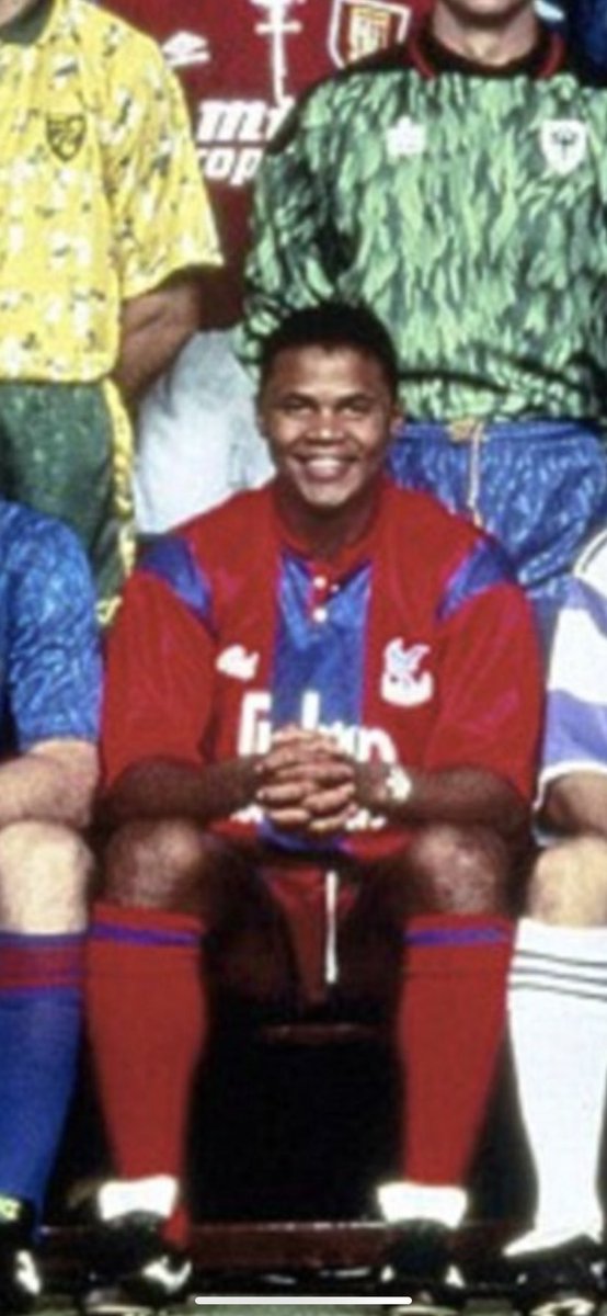 Palace too sent John Salako: flair winger, handsome gent and articulate spokesman. Even Southampton sent Tim Flowers, one of England’s best young keepers and something of a housewives favourite, I’m sure.But then it gets weird...