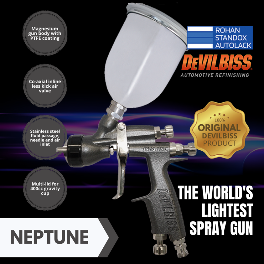RStandox's tweet photo. The World's Lightest Spray Gun - Neptune
100% Original Devilbiss Product.
📞 Call us now: +91 9930139994
🌍 Visit us now: https://t.co/kQs4oDergZ
#devilbliss #spraygun #dv1 #gtiprolite #neptune #paint #painting #car #cars #carmanufacturer #painters  #carshowroom #workshopmanagers https://t.co/RnfnWpFHLj