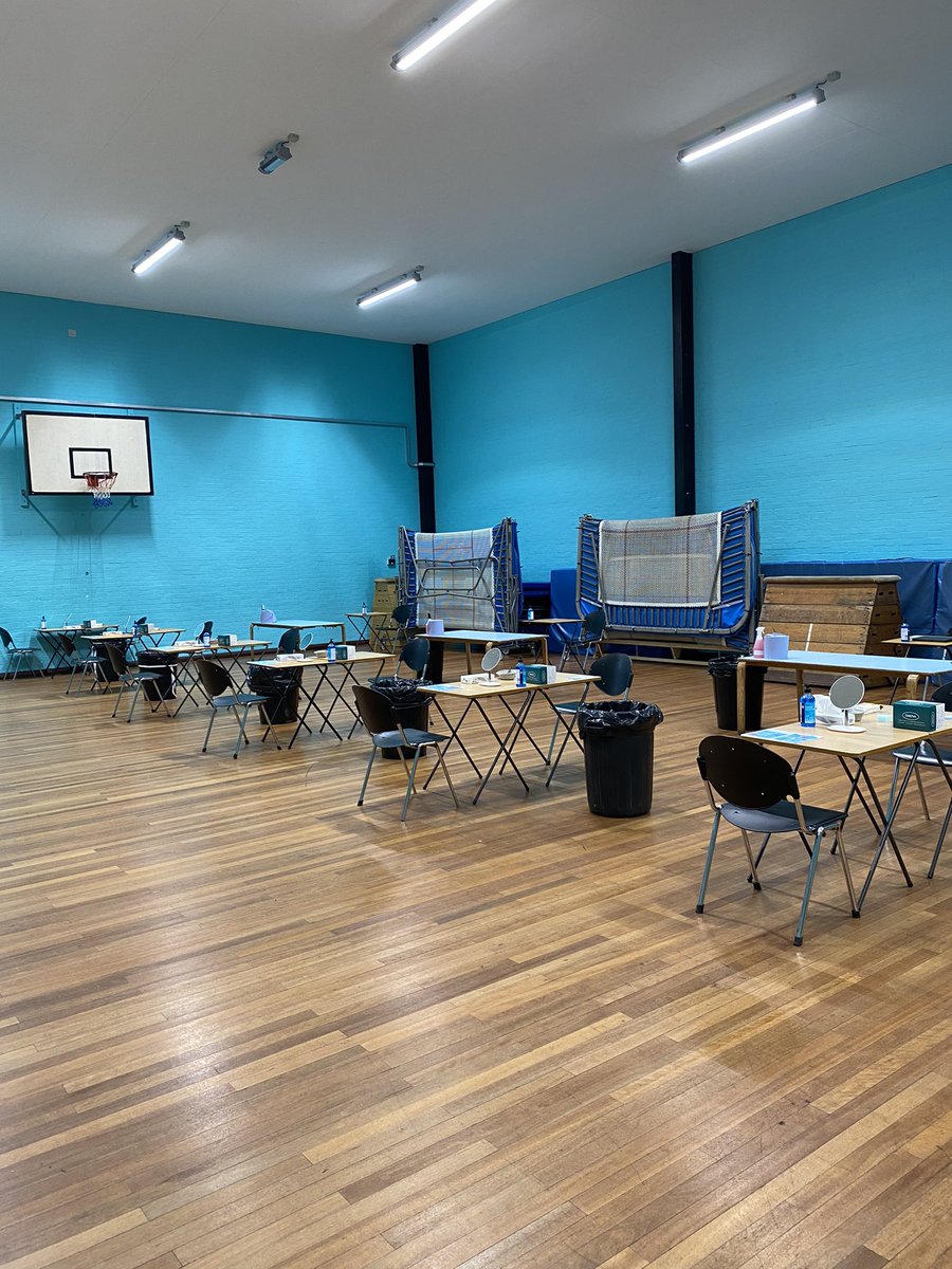 ParmitersSchool's tweet photo. Parmiter’s COVID test centre (for our schools staff and students on site only) is now open. Thank you to Mrs Clark the Headmaster’s PA for her hard work in setting this up to keep our staff and students onsite safe. https://t.co/bImlBAI02E
