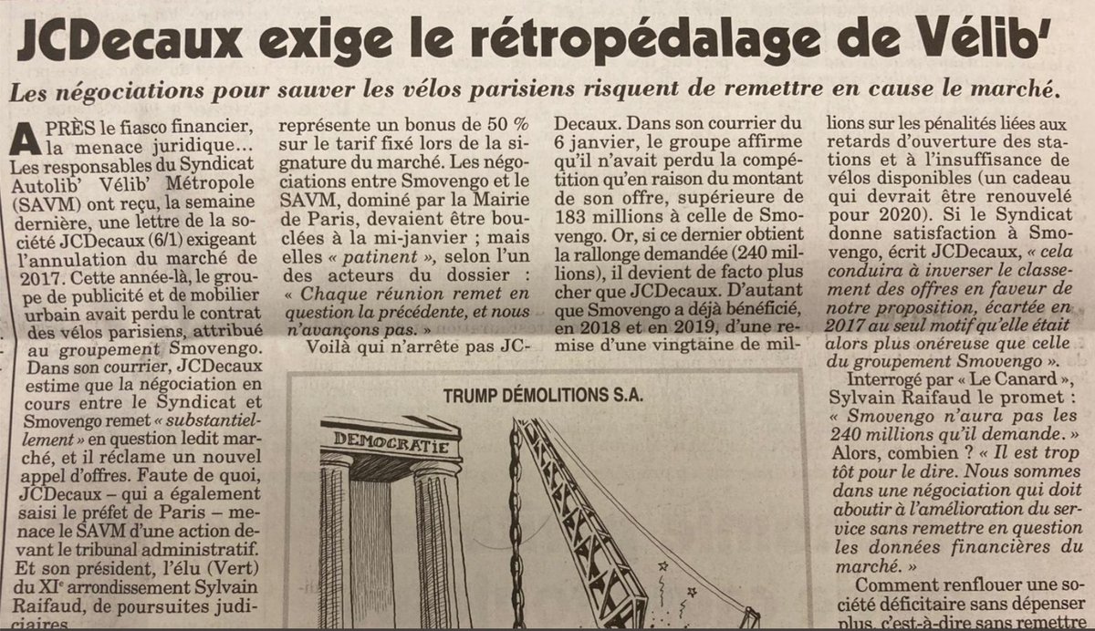 Offre anormalement basse, renégociations et remise en cause du contrat par les enchérisseurs malheureux. Rien qu'on ne peut anticiper quand on a l'habitude des contrats publics... <a href="/ChaireEppp/">Chaire EPPP</a> <a href="/JCDecaux_France/">JCDecaux France</a>