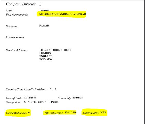 But when this details came out in 2015, Sarad Pawar has filed a case against this couple for using his name without his knowledge! Like really? Please see below document, which have clearly mentioned that it was authenticated!