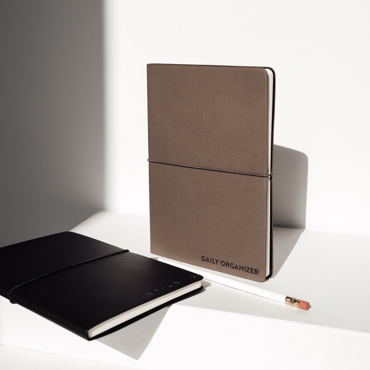 prnt__'s tweet photo. NEW IN — undated daily organizers, available in stone &amp; black leather! 

only on https://t.co/8PLL2SsZI6 https://t.co/1zxehHMMuo