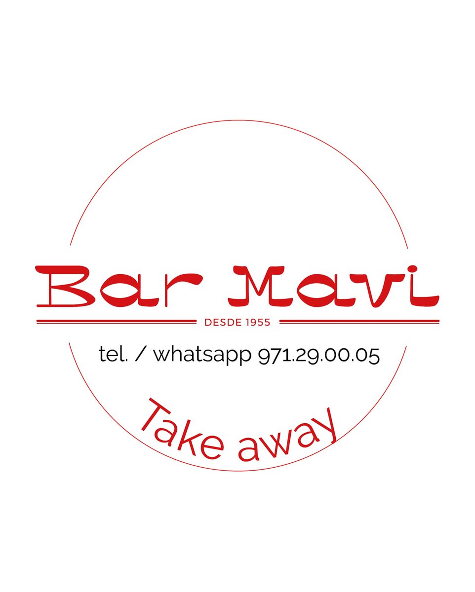 barmavi's tweet photo. #BarMaviACaVostra Servicio de comida para llevar #takeaway 
Desde un café a unas tapas para preparar tu mismo el #variat a tu gusto en casa, pasando por un plato de #favaparada.
Pedidos por teléfono o WhatsApp 971 29 00 05. Nuestro horario: de martes a domingo de 9:00 a 15:00h. https://t.co/1bb7FRCc2o