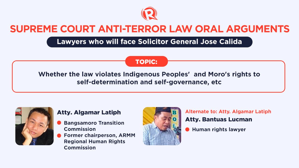 The petitioners will have 45 minutes, excluding interpellations by justices. (2/2) | via  @lianbuan
