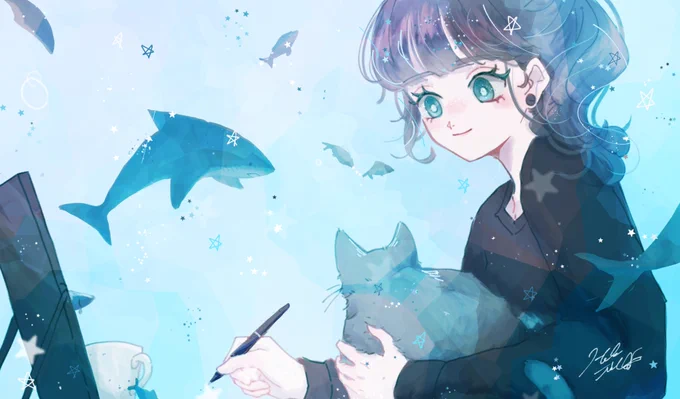 絵を描いていると自分も
その世界にいる気分になる?
#Artisul 