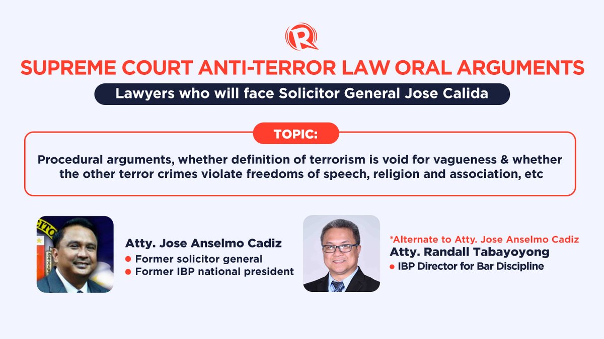 The Supreme Court asked for only 8 presenting lawyers to make the oral arguments orderly, but the petitioners submitted 13 names with 6 as alternates. (1/2) | via  @lianbuan
