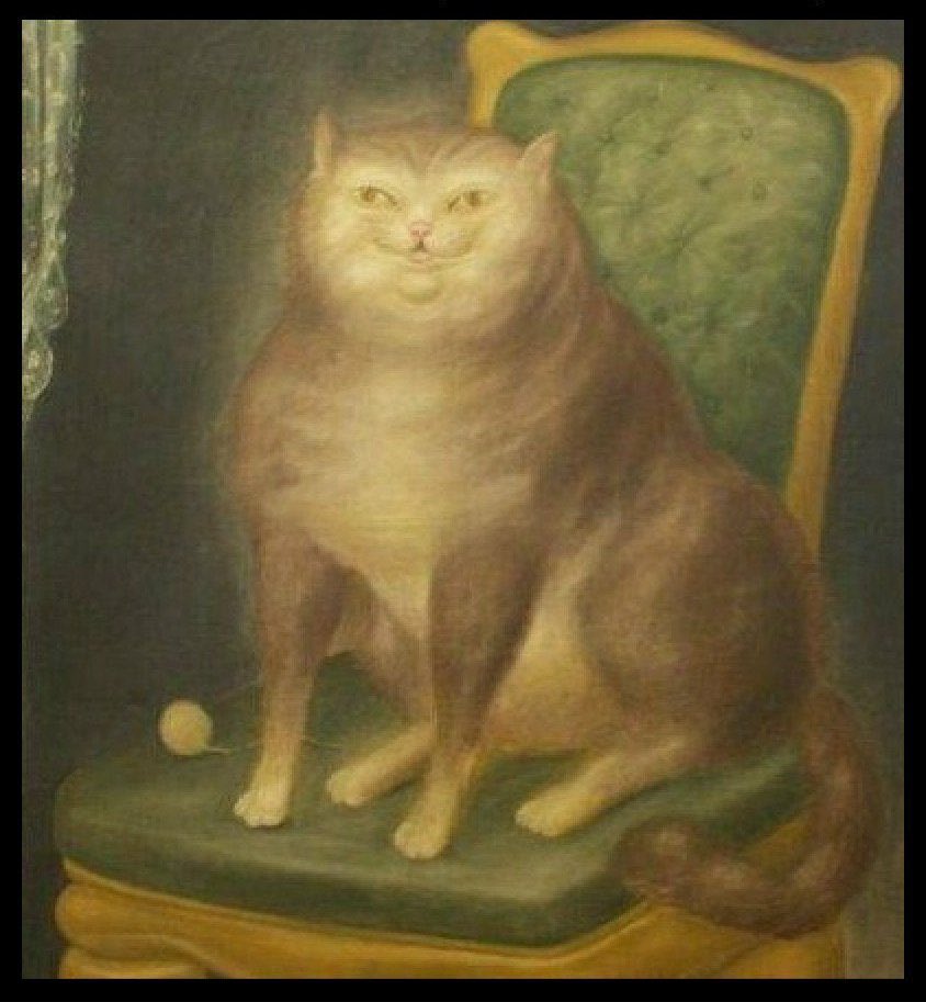 no thoughts only renaissance cats