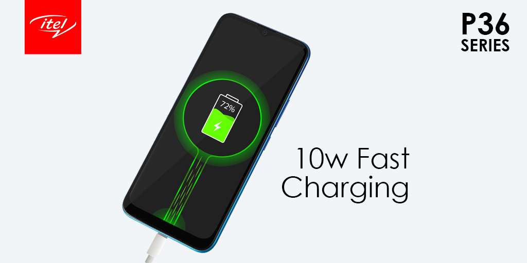 itelNigeria's tweet photo. Take things a step faster and get your phone charged at 2 times the speed with the 10w fast charging on itel P36 Pro.
#itelP36Series
#AStepFaster https://t.co/vk2wB3fVsa