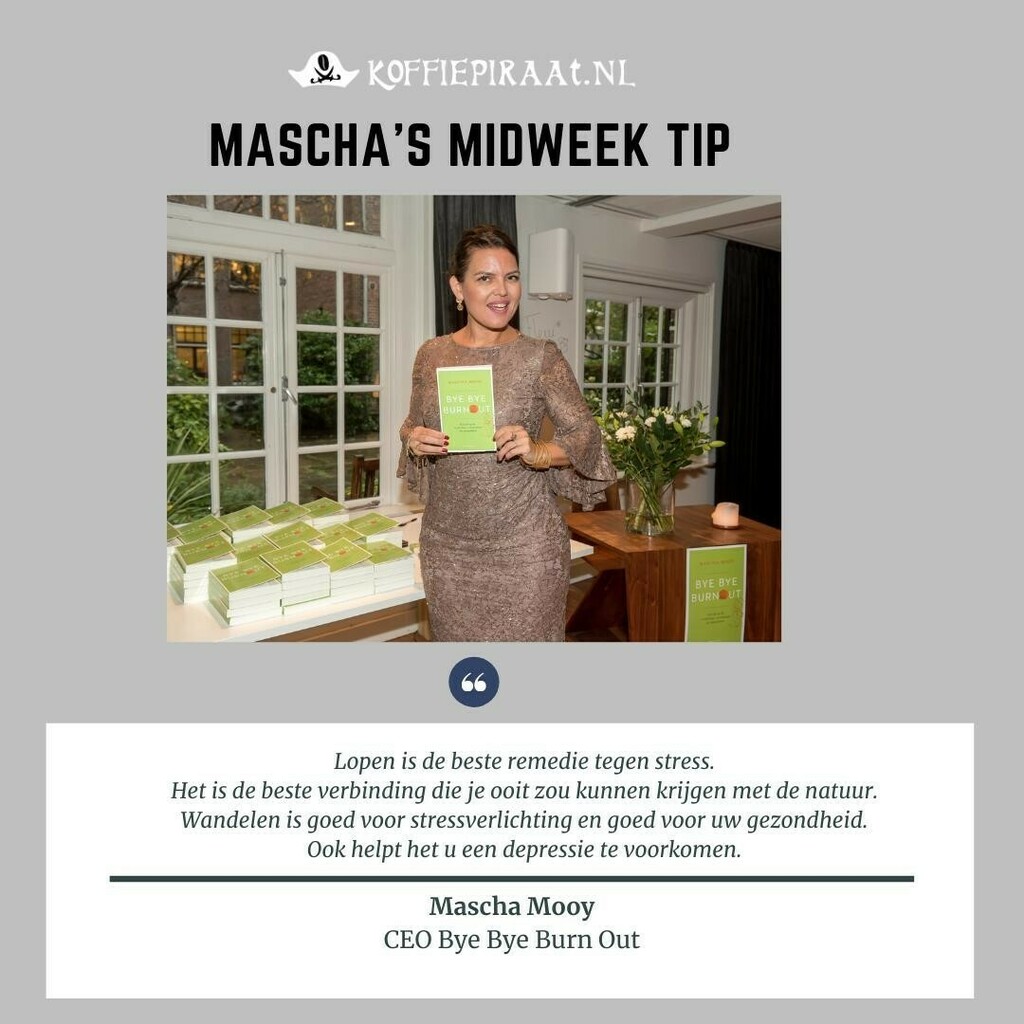 Happy Midweek, Happy Wednesday!
In de maand januari staan gezondheid en geluk bij ons centraal✨En de midweek tip van <a href="/byebyeburnout/">Bye Bye Burnout</a> helpt daar aan mee! #KoffiePiraat #KoffieLiefhebber #ByeByeBurnOut #MaschaMooy #HealthyTip