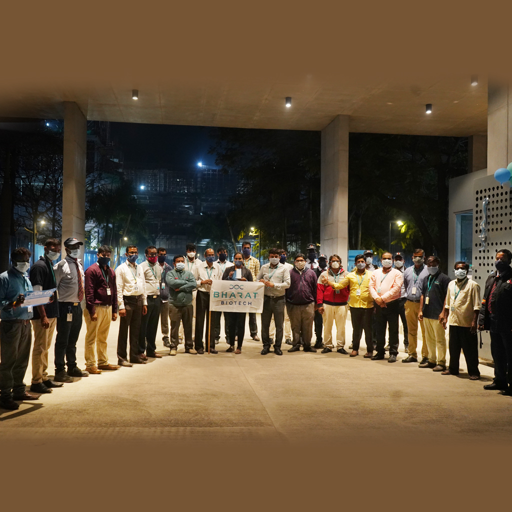 A moment of pride and accomplishment as the first consignment of COVAXIN™ is dispatched from Bharat Biotech today at 1:00 AM, IST. The indigenous vaccine is all set to vaccinate the nation against the dreadful #SARS_CoV_2 

#BharatBiotech #COVAXIN #MakeInIndia #IndiaFightsCorona