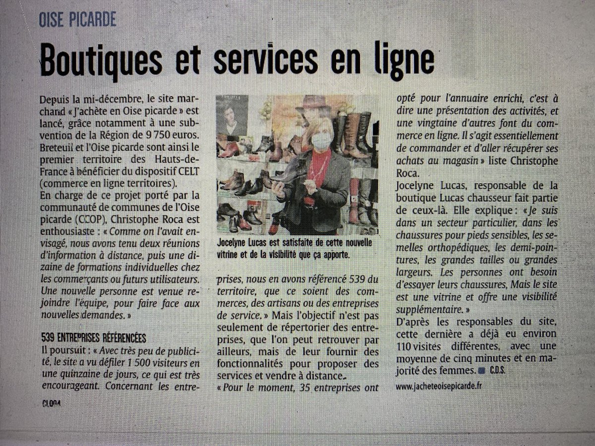 rocachristophe's tweet photo. Merci 🙏 au courrier Picard pour ce bel article sur la place de marché https://t.co/RZXRFhQjdU
Et bravo à Lucas Jocelyne qui a référencer tous ses produits en un temps record sur sa boutique en ligne 👏👏👏
#fierdemontaf
#CCOP #numericien #hdf #digitalisation https://t.co/QK7ovNKFFn