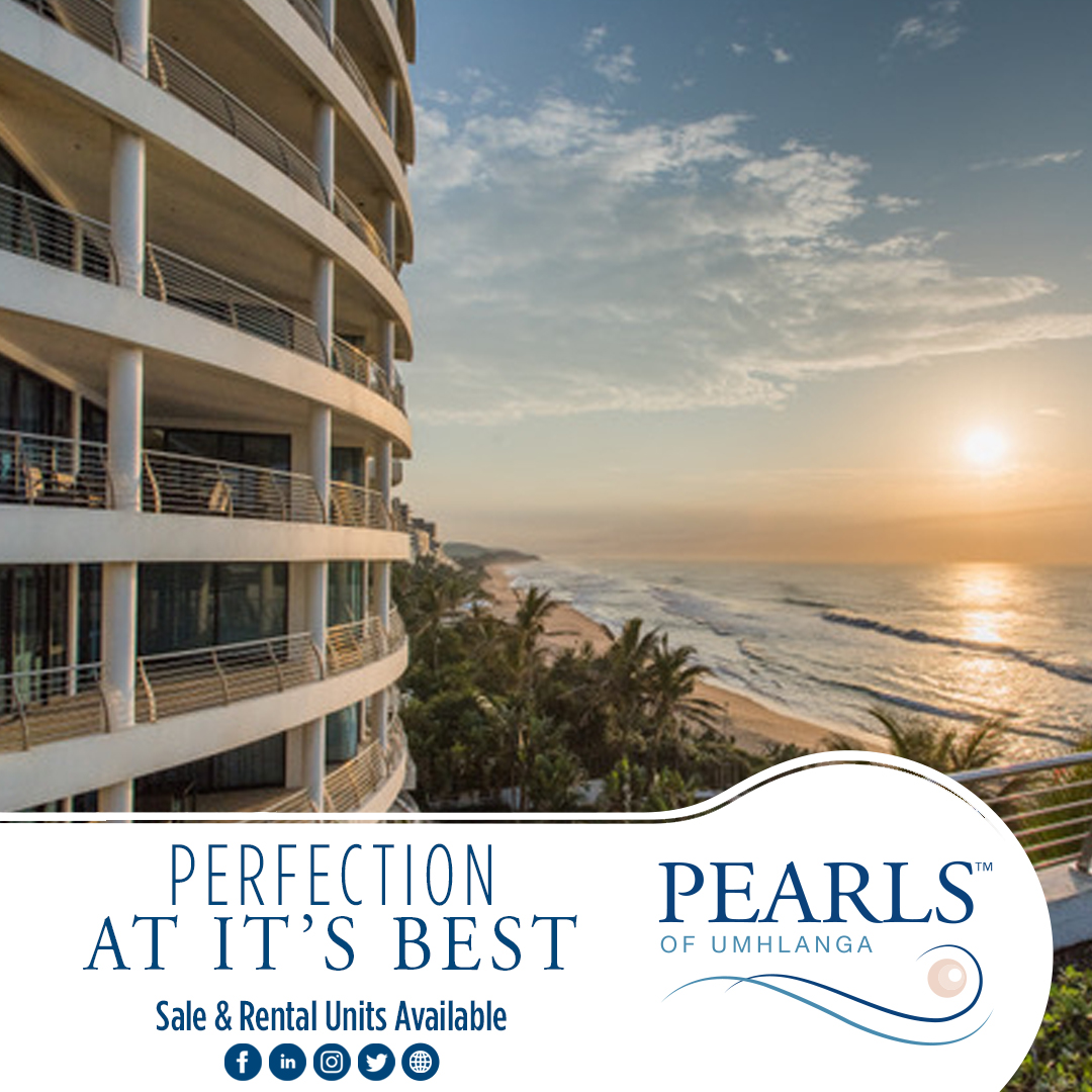 The Pearls Sales and Rentals agency brings a new vision of luxury to Umhlanga region renowned for its culture and cosmopolitanism. The three-tower complex is comprised of one, two and three-bedroom premium apartments. For more info visit pearlsofumhlanga.co.za