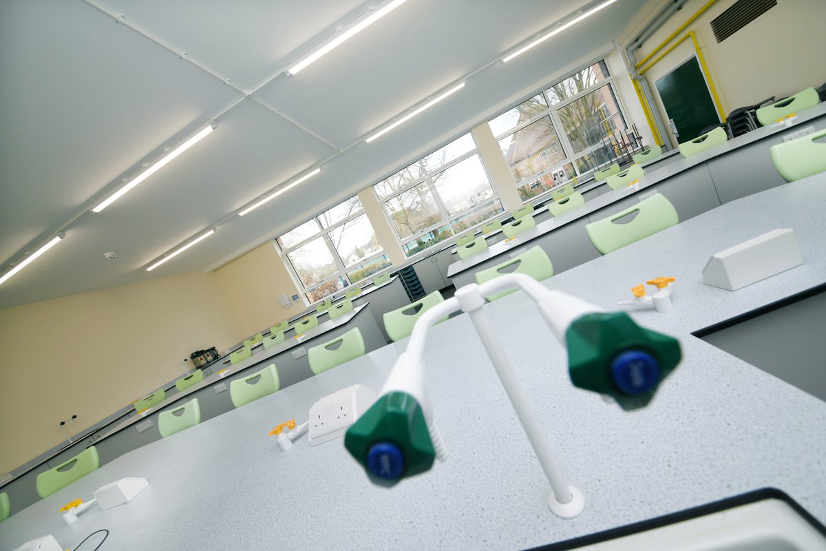 New science laboratories for the pupils <a href="/RodingValleyHS/">RVHS</a>
 - ceilings, windows, furniture and refurbished accommodation on time and under budget!  Thank you 
<a href="/SolomanCharles1/">Soloman Charles</a> for the hard work!