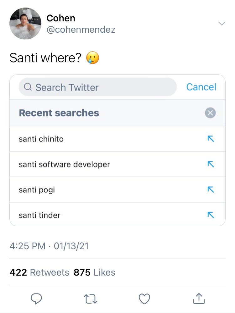nampongster's tweet photo. loving santi

— an offgun au where https://t.co/CCNfJOMmgw