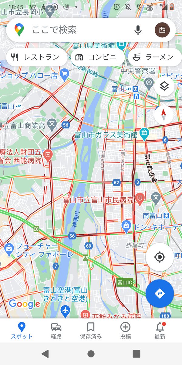 yuji246's tweet photo. 家の周り真っ赤で全���家に帰れないんだが、、、 https://t.co/QvPcgVqoNf