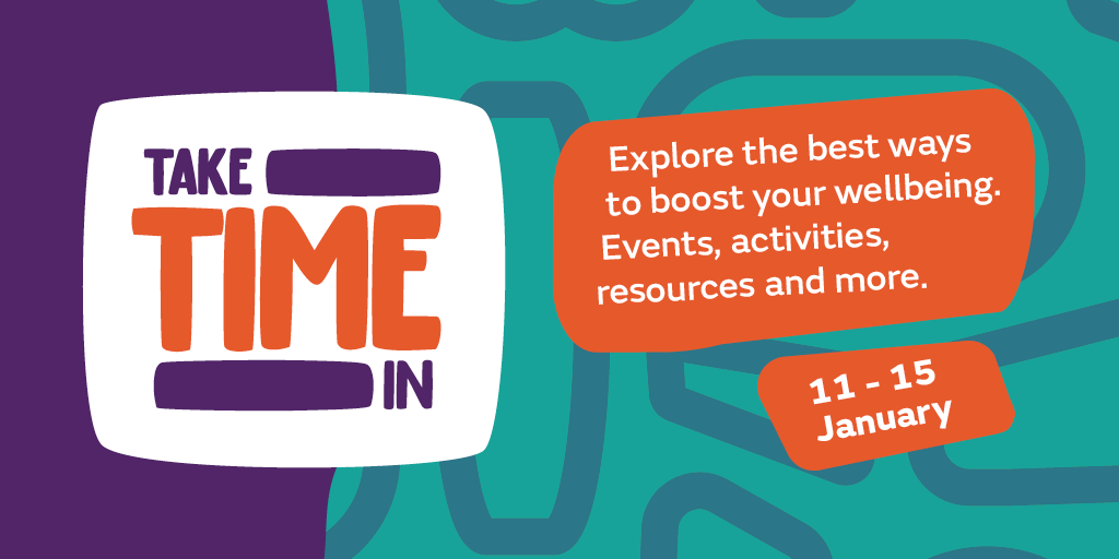 KingsNMES's tweet photo. Don't forget to check out #TakeTimeIn, your online wellbeing space! 

Head over to the wellbeing hub to discover self-care activities, access mental health resources and learn more about the 5 steps to help you thrive 👉 https://t.co/gYzGimVvw8 https://t.co/OGNBXOOD0J