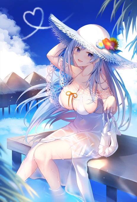 #くそ寒いので水着絵を貼る 