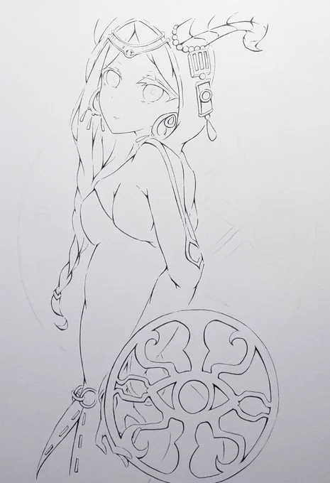 お絵描き投稿(下描き)
第五人格のフィオナ嬢。よこちち!

#アナログ絵 #第五人格
#絵描きさんと繋がたい 