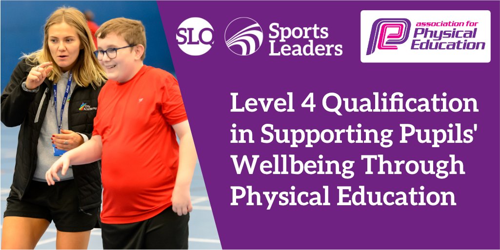 Teaching physical education is key to supporting the emotional wellbeing of pupils. Our new Level 4 Qualification with <a href="/afPE_PE/">Association for Physical Education</a> enables delegates to become specialists in this crucial area for whole school improvement. Find out more here: sportsleaders.org/afPE-l4