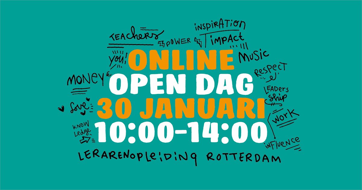 Wil jij graag voor de klas staan? Aan het einde van deze maand gaan we weer online met allerlei toffe en inspirerende sessies over onze pabo-opleiding!💥 Meld je hier aan bit.ly/3oR9i16.