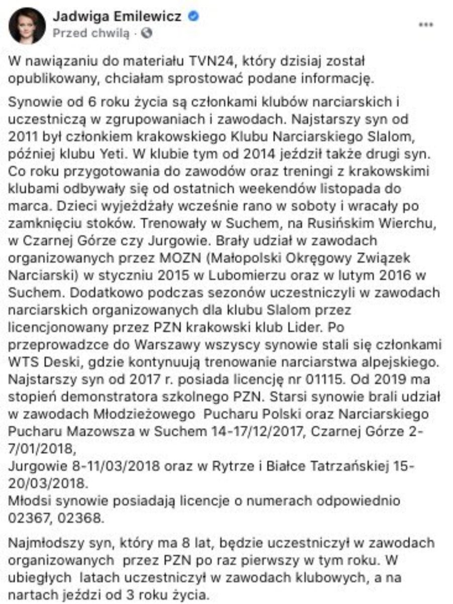 PiotrSemka's tweet image. W sytuacji rozdrażnienia wokół zamknięcia stoków -trzeba było synom wyjaśnić, że w tym roku nart nie będzie. Taka jest polska polityka, która polega na łapaniu przeciwnika na spalonym.Pani Jadwiga tego nie zrozumiała na czas, choć już nie jest w rządzie.