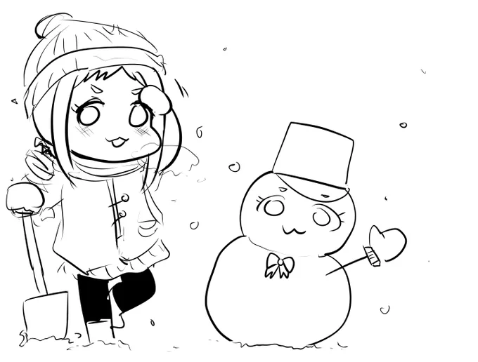 こっちにも雪ふらんかな 