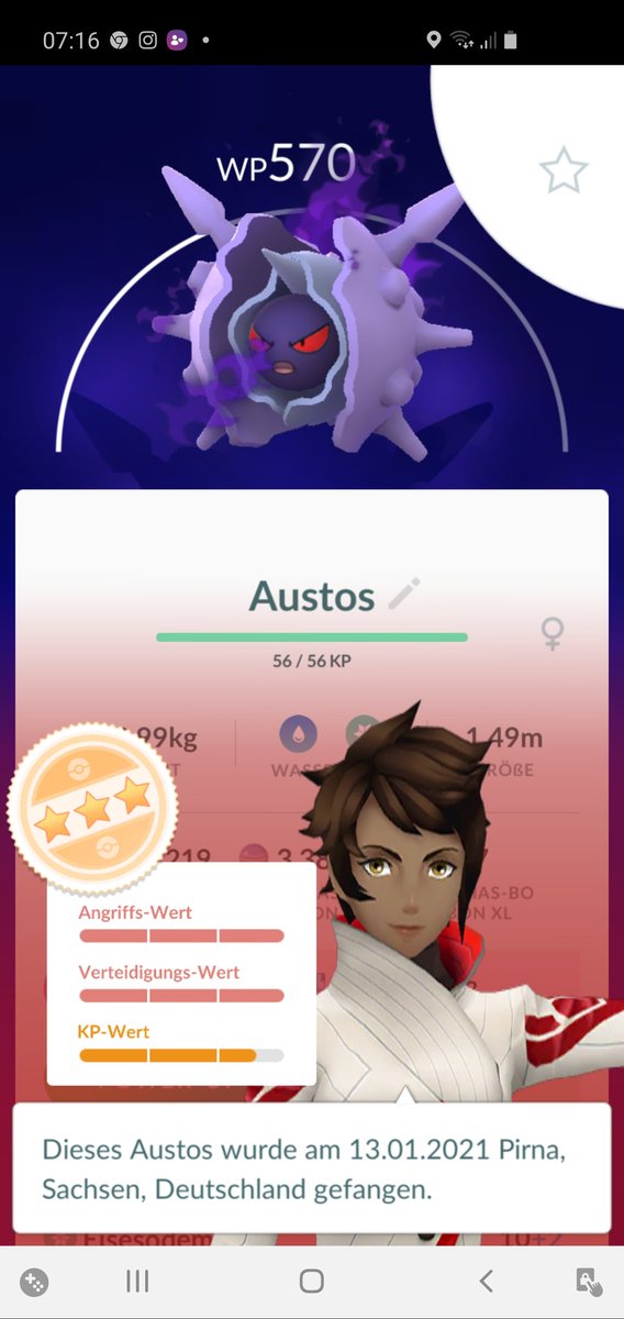 Brun0P7lz's tweet photo. Da hat mir der Rüpel aber was schönes da gelassen 😍 #PokemonGo #Austos https://t.co/6e1W5cnQuF