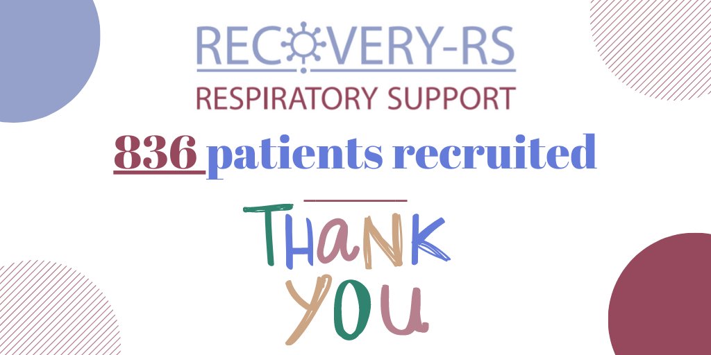 RECOVERY-RS (@recovery_rs) on Twitter photo 8⃣3⃣6⃣ patients in total have been recruited. A huge thank you to everyone involved for helping us to reach this milestone. Recruitment has been exceptional over the last very challenging month with over 250 patients recruited. Thank you! @CRN_WMid <a href="/WarwickCTU/">Warwick CTU</a> <a href="/EPPiC_Warwick/">EPPiC Warwick</a> 8⃣3⃣6⃣ patients in total have been recruited. A huge thank you to everyone involved for helping us to reach this milestone. Recruitment has been exceptional over the last very challenging month with over 250 patients recruited. Thank you! @CRN_WMid <a href="/WarwickCTU/">Warwick CTU</a> <a href="/EPPiC_Warwick/">EPPiC Warwick</a>