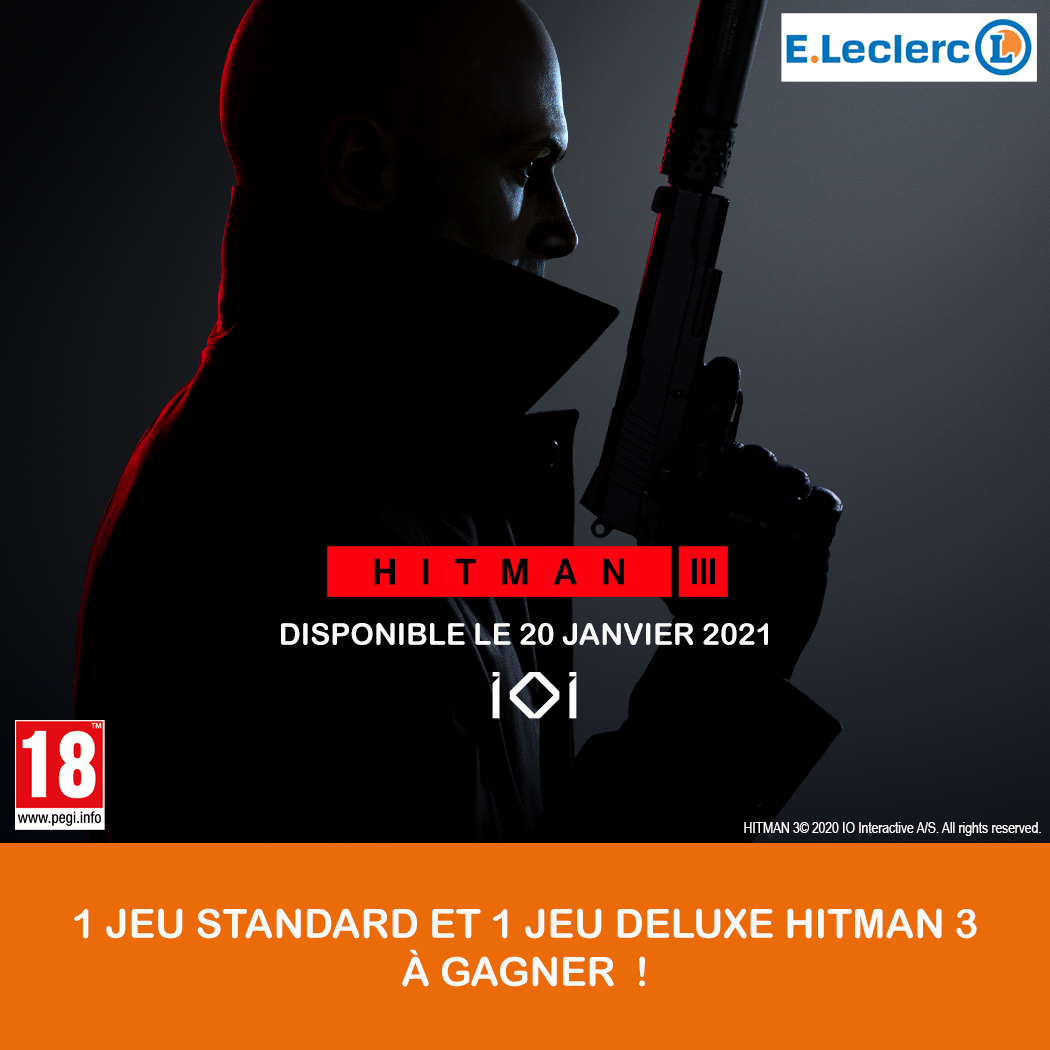 Leclerc_JV's tweet image. #Jeu #Concours 
L&apos;agent 47 revient dans une semaine dans #Hitman3 ! Pour l&apos;occasion, une édition standard et deluxe sont à gagner : RT + follow pour tenter votre chance !

Pour précommander, c&apos;est ici ▶️ bit.ly/Hitman3-ECL
Règlement ▶️ bit.ly/ReglementHitma…