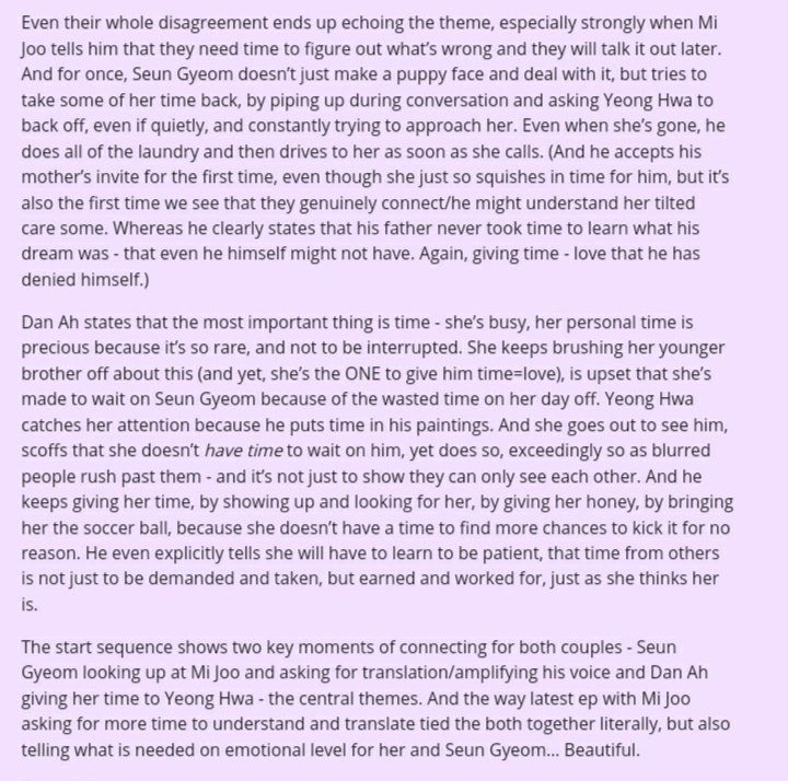 "Making time for each other" as the drama's constant theme.  #RunOn  #런온 Source:  https://scoundrels-in-love.tumblr.com/post/639701498698301441/the-one-constant-theme-in-the-show-is-making-timeThank you again  @cherrhys for sharing  https://twitter.com/cherrhys/status/1347385843254640643?s=19