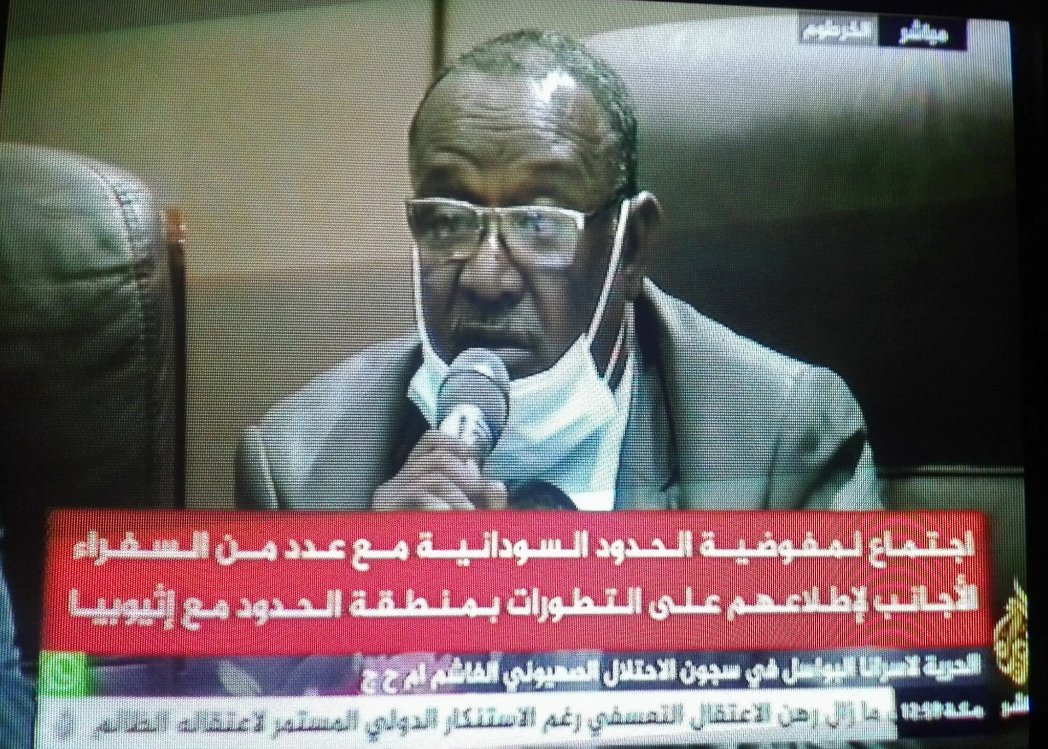Africa_First1's tweet photo. Now, on Al-jazeera Direct TV: For the first time, The #Sudanese Border Committee mentioned to #Benishangul as occupied by #Ethiopia. https://t.co/3pIGnK3831