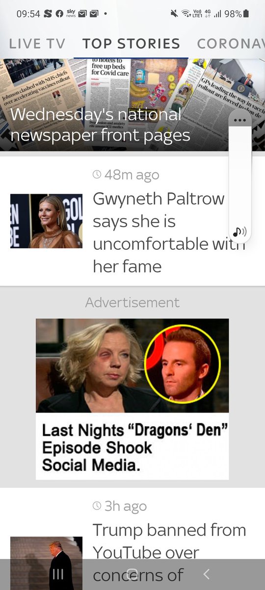 mutley_sw2's tweet photo. @DeborahMeaden this was on the sky news app this morning. I googled and realised it was false but others might think it's true due to the platform it's on. Might help you with your fight to get it stopped. Good luck x https://t.co/3pPO3pVbge